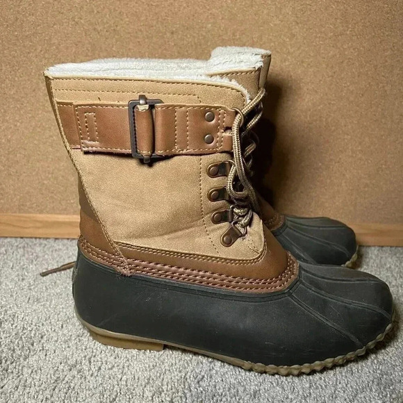 JBU By Jambu Women's Size 6.5m Duck Boots Quebec Laceup - Picture 1 of 9